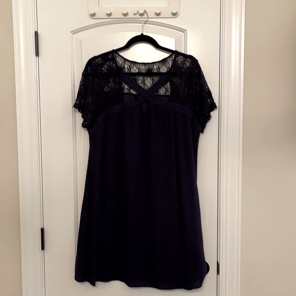 Navy mini dress